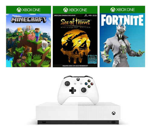 Περισσότερες πληροφορίες για "Microsoft Xbox One S + Minecraft Sea of Thieves Fortnite Battle Royale"