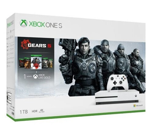 Περισσότερες πληροφορίες για "Microsoft Bundle Xbox One S Gears 5 (1 TB)"