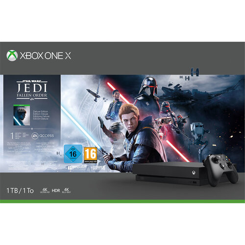 Περισσότερες πληροφορίες για "Microsoft Xbox One X Star Wars Jedi: Fallen Order Deluxe Edition Bundle"