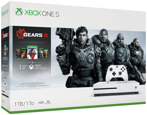 Περισσότερες πληροφορίες για "Microsoft Xbox One S 1TB Console – Gears 5 Bundle"