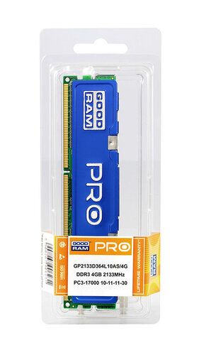 Περισσότερες πληροφορίες για "Goodram PRO 4GB DDR3 GP2133D364L10AS/4G (4 GB/DDR3/2133MHz)"
