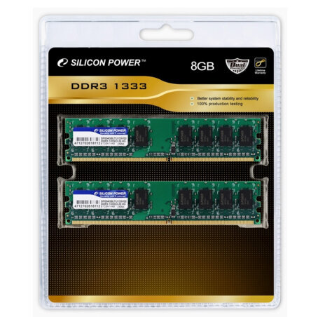 Περισσότερες πληροφορίες για "Silicon Power 2 x 4GB DDR3 DIMM SP008GBLTU133V21 (8 GB/DDR3/1333MHz)"