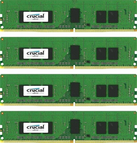 Περισσότερες πληροφορίες για "Crucial 16GB (4GBX4) DDR4 2400 1.2V CT4K4G4RFS824A (12 GB/DDR4/2400MHz)"