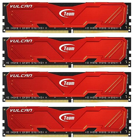 Περισσότερες πληροφορίες για "Team Group 4x4GB DDR4 2800MHz Vulcan Red TLRED416G2800HC16AQC01 (16 GB/DDR4/2800MHz)"