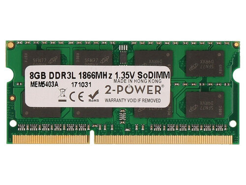 Περισσότερες πληροφορίες για "2-Power MEM5403A (8 GB/DDR3L/1866MHz)"