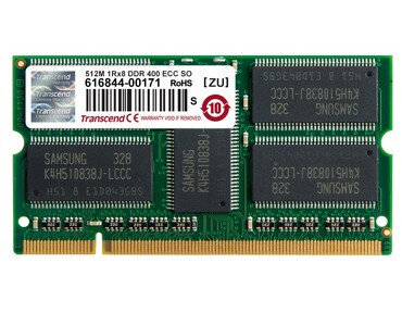 Περισσότερες πληροφορίες για "Transcend DDR 400 ECC SO-DIMM TS64MSD72V4J (0,5 GB/DDR/200MHz)"