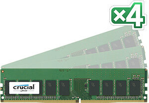 Περισσότερες πληροφορίες για "Crucial 64GB 4 x 16GB DDR4-2400 ECC UDIMM CT4K16G4XFD824A (64 GB/DDR4/2400MHz)"