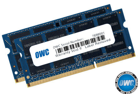 Περισσότερες πληροφορίες για "OWC 1600DDR3S16P (16 GB/DDR3/1600MHz)"