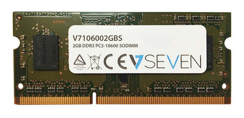 Περισσότερες πληροφορίες για "V7 V7106002GBS (2 GB/DDR3/1333MHz)"