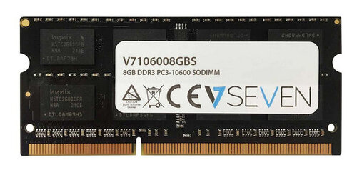 Περισσότερες πληροφορίες για "V7 V7106008GBS (8 GB/DDR3/1333MHz)"