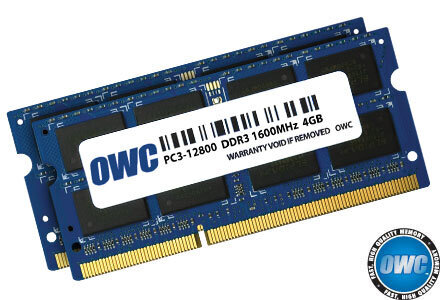 Περισσότερες πληροφορίες για "OWC 1600DDR3S08S (8 GB/DDR3L/1600MHz)"