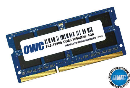 Περισσότερες πληροφορίες για "OWC 1600DDR3S4GB (4 GB/DDR3L/1600MHz)"