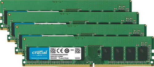 Περισσότερες πληροφορίες για "Crucial 32GB Kit (4 x 8GB) DDR4-2666 ECC DIMM CT4K8G4WFD8266 (32 GB/DDR4/2666MHz)"