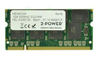 Περισσότερες πληροφορίες για "2-Power 2PCM-CT12864X335 (1 GB/DDR/333MHz)"