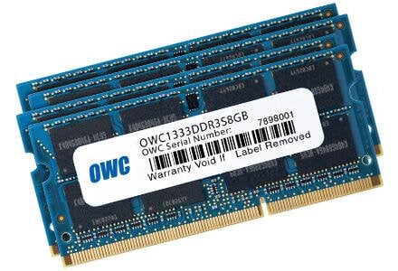 Περισσότερες πληροφορίες για "OWC OWC1333DDR3S24S (24 GB/DDR3/1333MHz)"