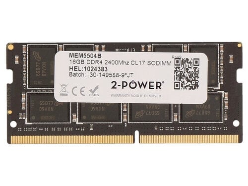 Περισσότερες πληροφορίες για "2-Power 2P-4X70Q27989 (16 GB/DDR4/2400MHz)"