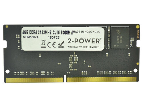 Περισσότερες πληροφορίες για "2-Power 2P-CMSO4GX4M1A2133C1 (4 GB/DDR4/2133MHz)"