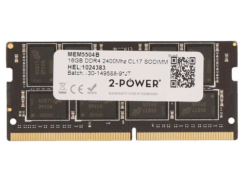 Περισσότερες πληροφορίες για "2-Power 2P-IN4V16GNDLRX (16 GB/DDR4/2400MHz)"