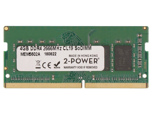 Περισσότερες πληροφορίες για "2-Power MEM5602A (4 GB/DDR4/2666MHz)"