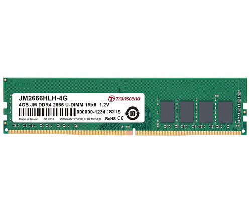 Περισσότερες πληροφορίες για "Transcend JM2666HLH-4G (4 GB/DDR4/2666MHz)"