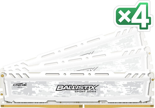 Περισσότερες πληροφορίες για "Crucial Ballistix Sport LT BLS4K16G4D26BFSC (64 GB/DDR4/2666MHz)"