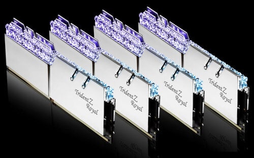 Περισσότερες πληροφορίες για "G.Skill Trident Z Royal F4-3000C16Q-32GTRS (32 GB/DDR4/3000MHz)"