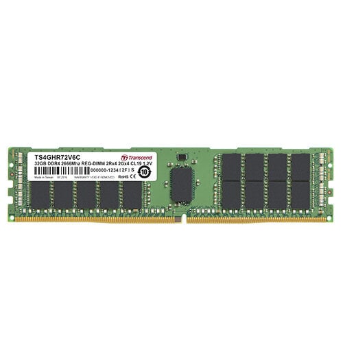 Περισσότερες πληροφορίες για "Transcend TS4GHR72V6C (32 GB/DDR4/2666MHz)"