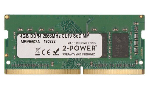 Περισσότερες πληροφορίες για "2-Power 2P-3TQ34AA (4 GB/DDR4/2666MHz)"