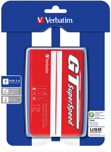 Περισσότερες πληροφορίες για "Verbatim GT SuperSpeed (1 TB/Κόκκινο)"