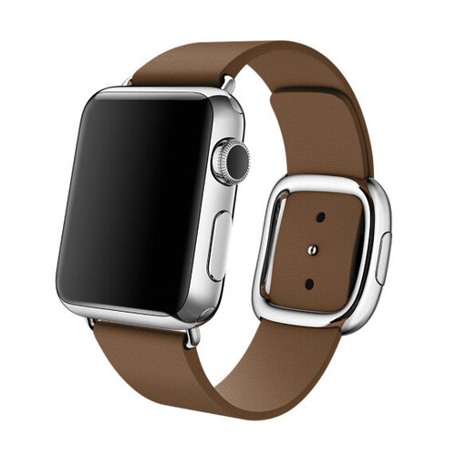 Περισσότερες πληροφορίες για "Apple Watch 38mm Stainless Steel Case with Brown Modern Buckle"