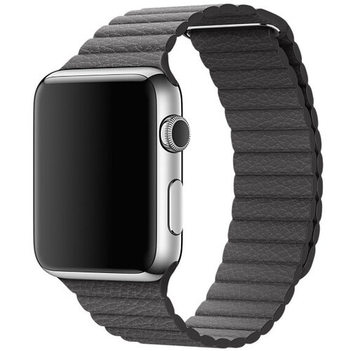 Περισσότερες πληροφορίες για "Apple Watch 42mm Stainless Steel Case with Storm Gray Leather Loop"