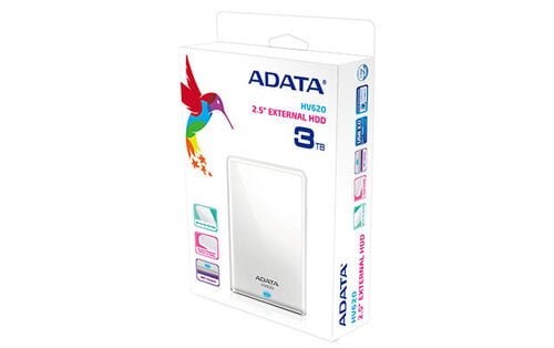 Περισσότερες πληροφορίες για "ADATA AHV620-3TU3-CWH (3 TB/Άσπρο)"