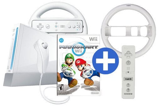 Περισσότερες πληροφορίες για "Nintendo Wii + Mario Kart 2 Controllers Wheels"