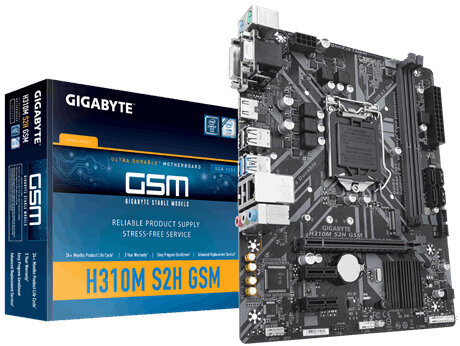 Περισσότερες πληροφορίες για "Gigabyte H310M S2H GSM"