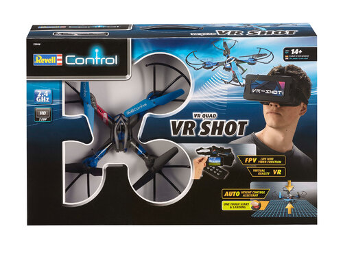 Περισσότερες πληροφορίες για "Revell Control RC VR Quadrocopter mit FPV Kamera und VR-Brille"