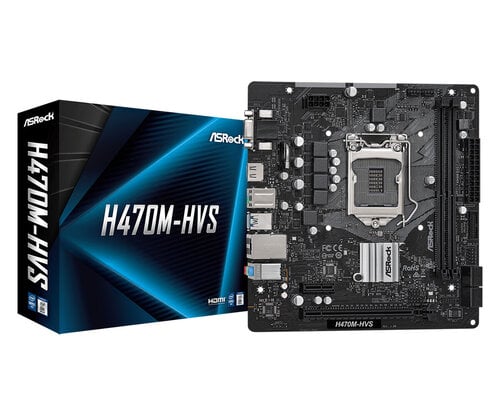 Περισσότερες πληροφορίες για "Asrock H470M-HVS"