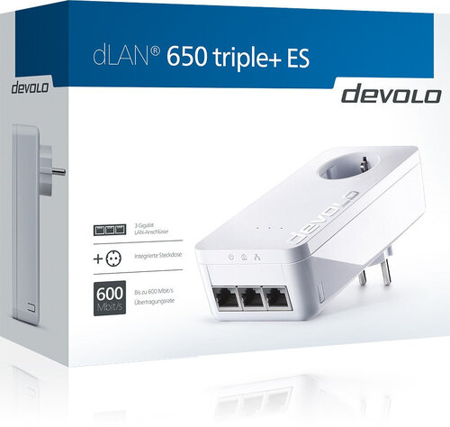 Περισσότερες πληροφορίες για "Devolo dLAN 650 triple+ ES"