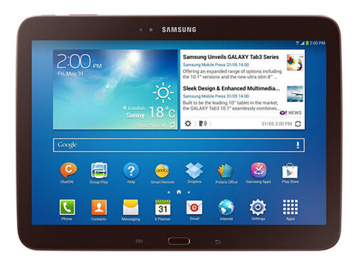 Περισσότερες πληροφορίες για "Samsung Galaxy Tab 10.1" 3G 2014 10.1" (3G/16 GB/Z2560/Android)"