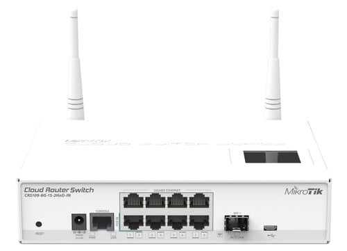 Περισσότερες πληροφορίες για "Mikrotik CRS109-8G-1S-2HnD-IN"