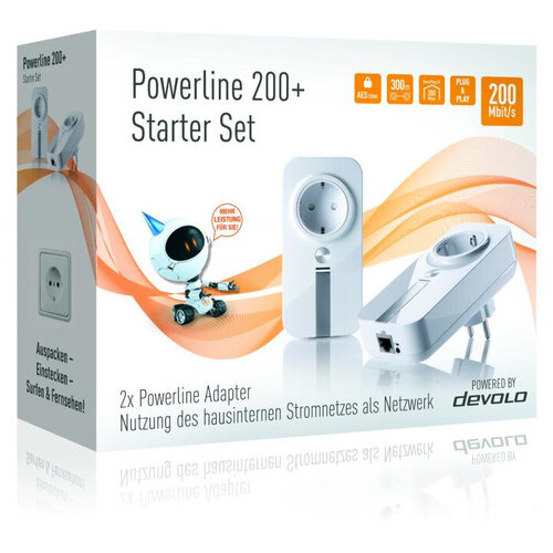 Περισσότερες πληροφορίες για "Devolo Powerline 200+ Starter Set"