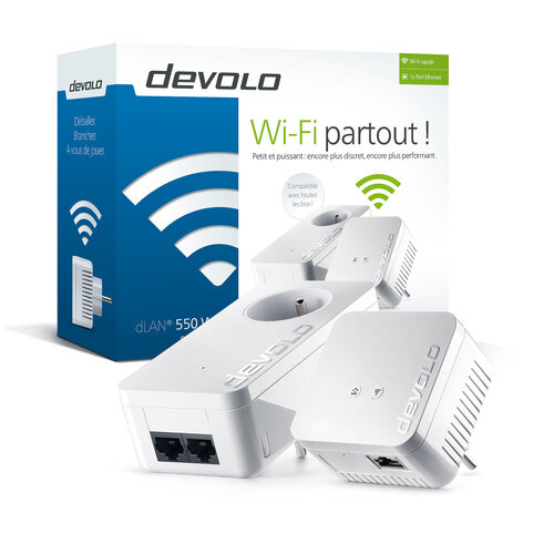 Περισσότερες πληροφορίες για "Devolo dLAN 550 WiFi Starter Kit CPL"