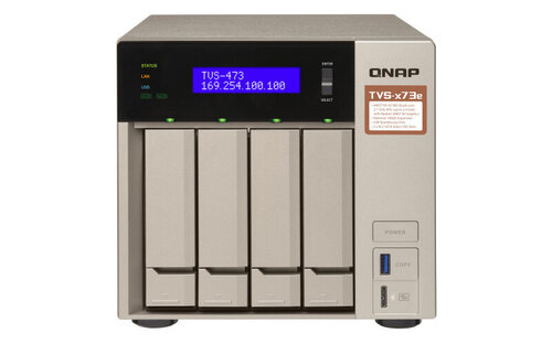 Περισσότερες πληροφορίες για "QNAP TVS-473E-8G"