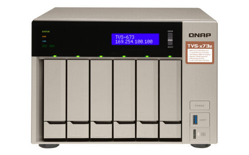 Περισσότερες πληροφορίες για "QNAP TVS-673E-4G"