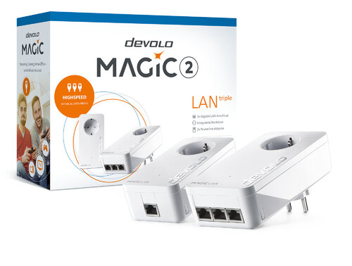 Περισσότερες πληροφορίες για "Devolo Magic 2 LAN triple Starter Kit"