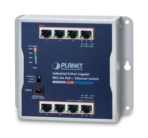 Περισσότερες πληροφορίες για "PLANET IP30 Industrial 8-Port"