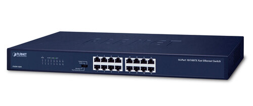 Περισσότερες πληροφορίες για "PLANET FNSW-1601 switch di rete No gestito Fast Ethernet (10/100) Nero 1U"