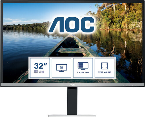 Περισσότερες πληροφορίες για "AOC 77 Series U3277FWQ (32"/4K Ultra HD)"