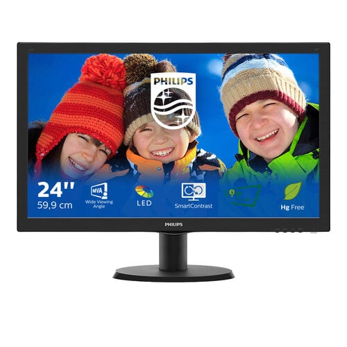 Περισσότερες πληροφορίες για "Philips V Line 243V5QSBA/01 (23.6"/Full HD)"