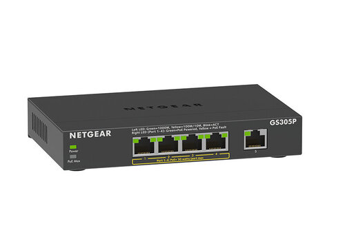 Περισσότερες πληροφορίες για "Netgear GS305P-200AUS"