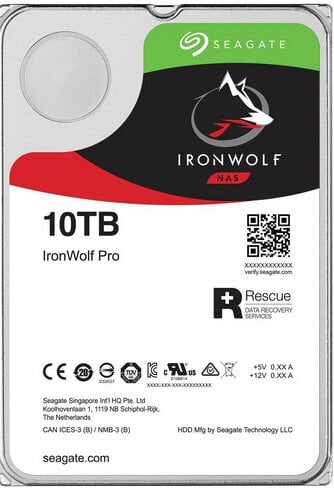 Περισσότερες πληροφορίες για "Seagate IronWolf Pro ST10000NE000"